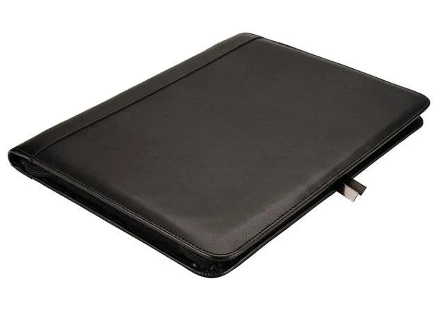 Adpel A4 Ascot Genuine Leather Zip Around Executive Folio