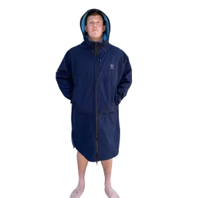 BEACH COAT - NAVY/CYAN