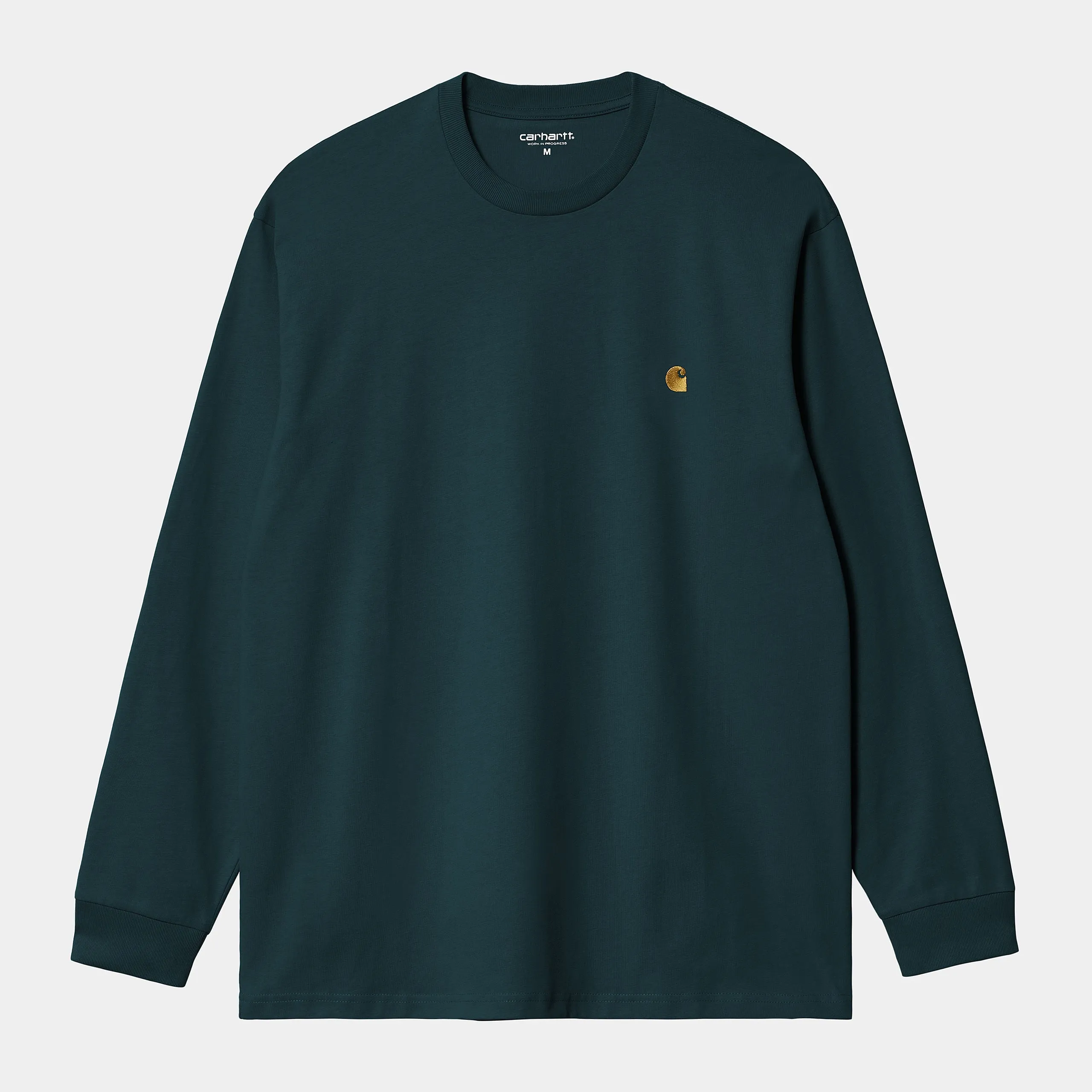 Carhartt L/S Chase T-shirt Duck Blue / Gold