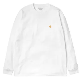 Carhartt WIP Long Sleeve Chase T-Shirt - White