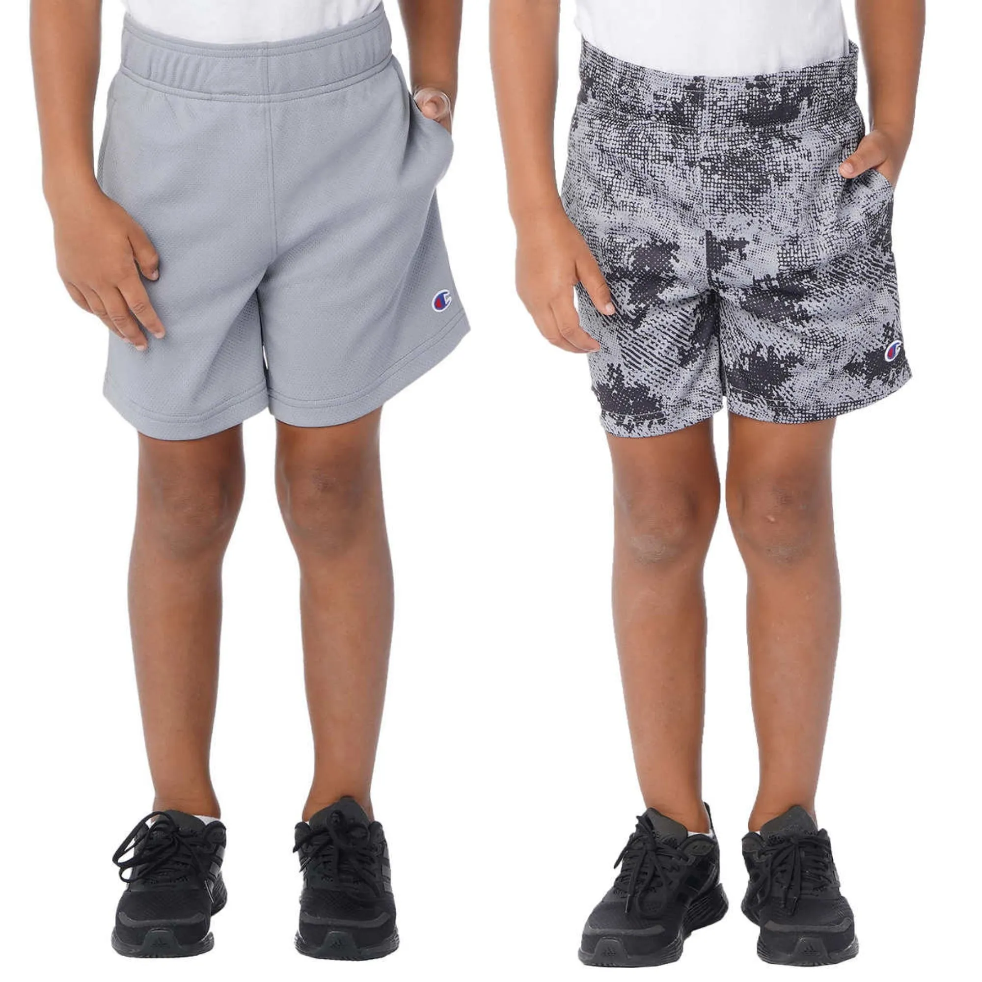 Champion Boy's 2-Pack Youth Casual Side Pockets Active Shorts