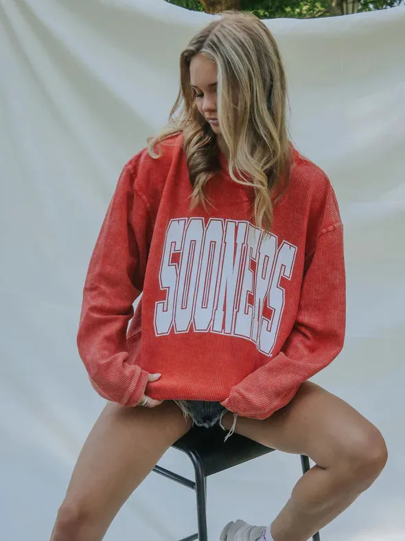 Collegiate Corded Sweatshirt | Sooners