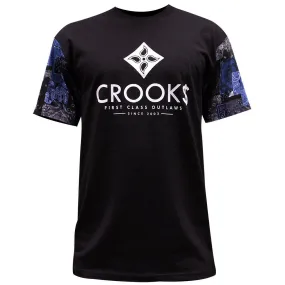 Crooks & Castles Flags Men's T-Shirt Black