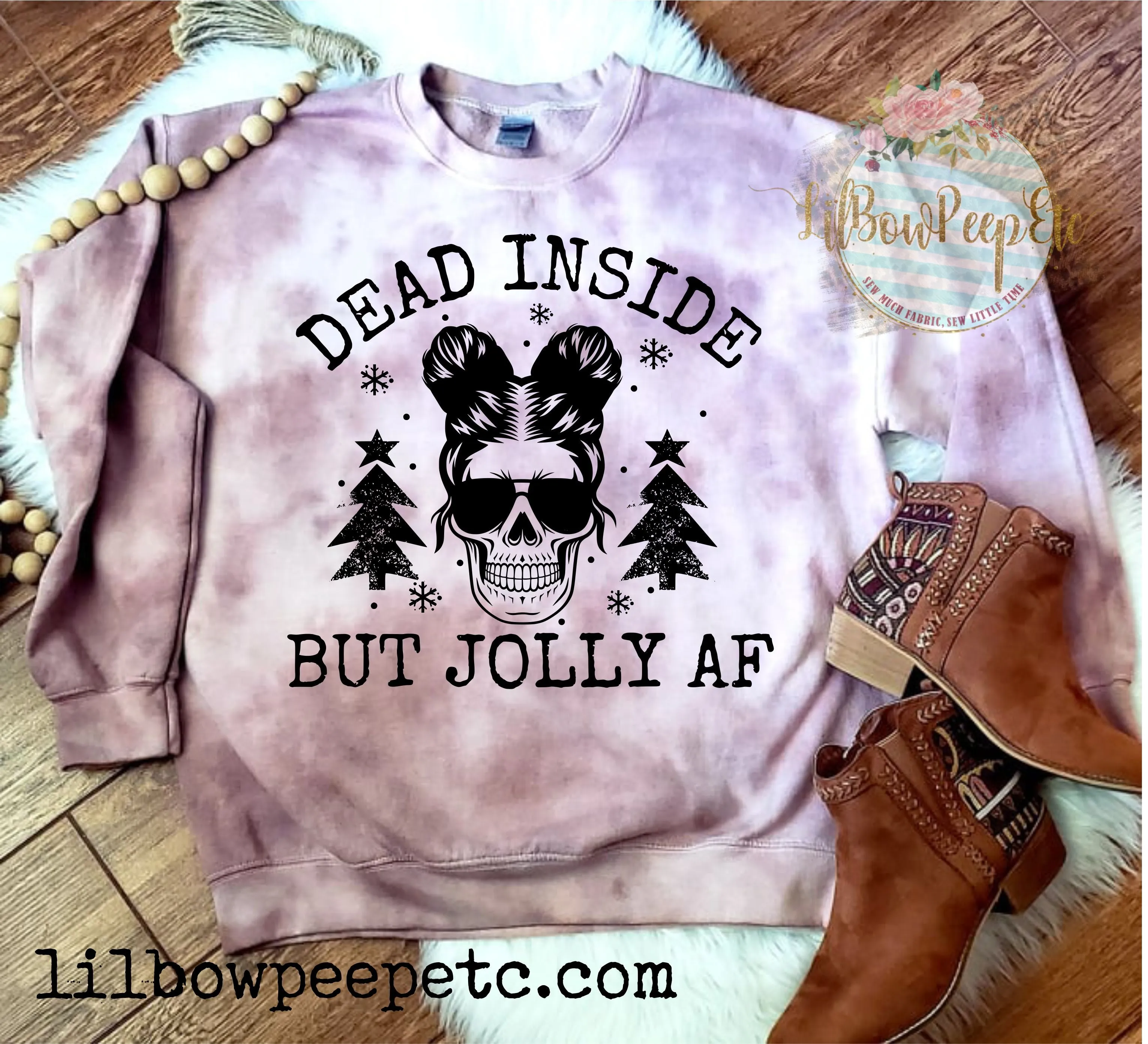 Dead Inside But Jolly AF Christmas Adult unisex Sweatshirt