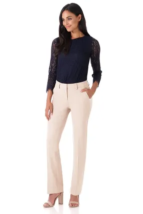 Easy care straight leg trouser dress pants