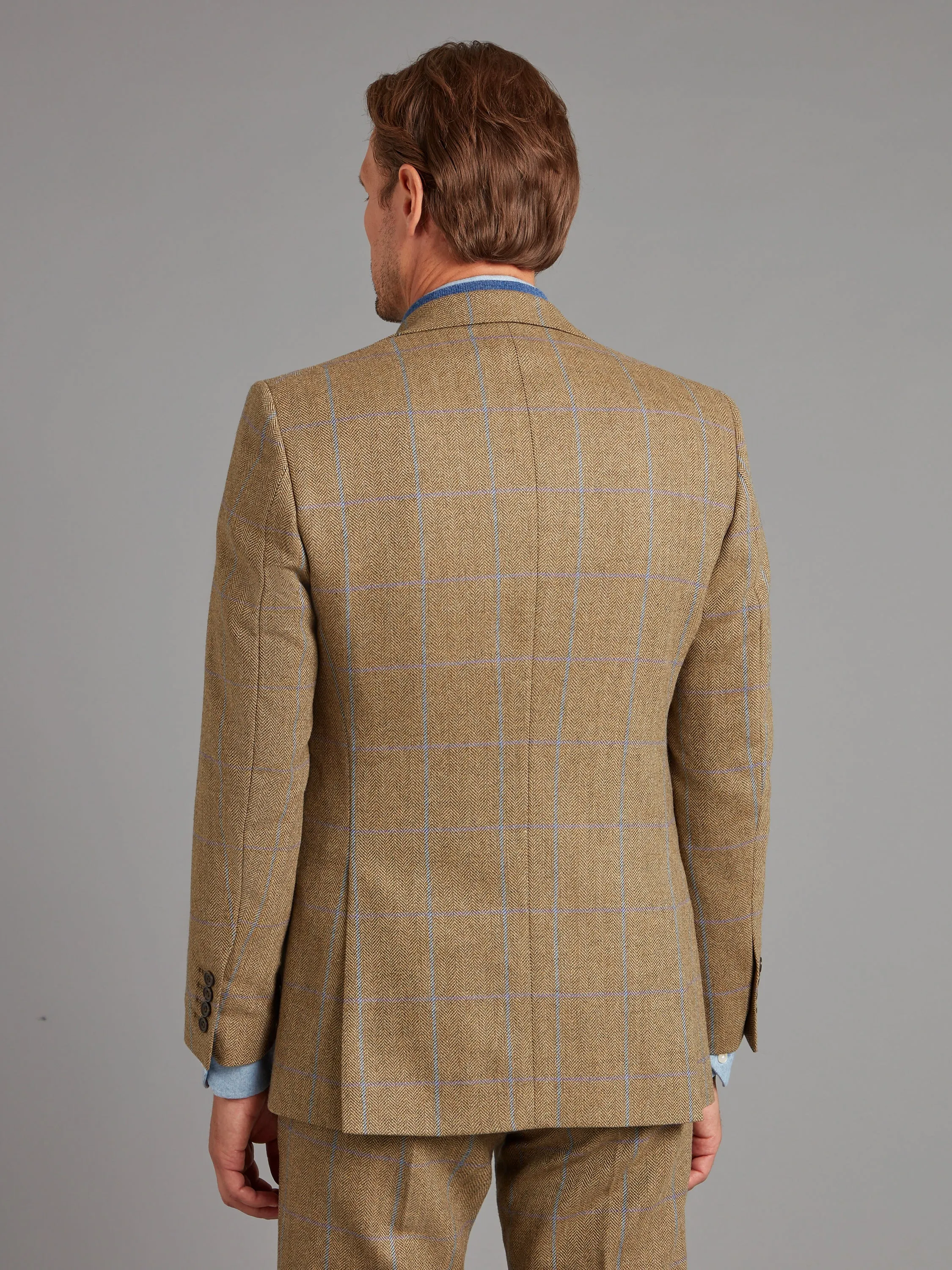 Eaton Jacket - Lavender/Brown Windowpane Tweed