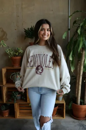 FSU 80s Sand Thrifted Sweatshirt