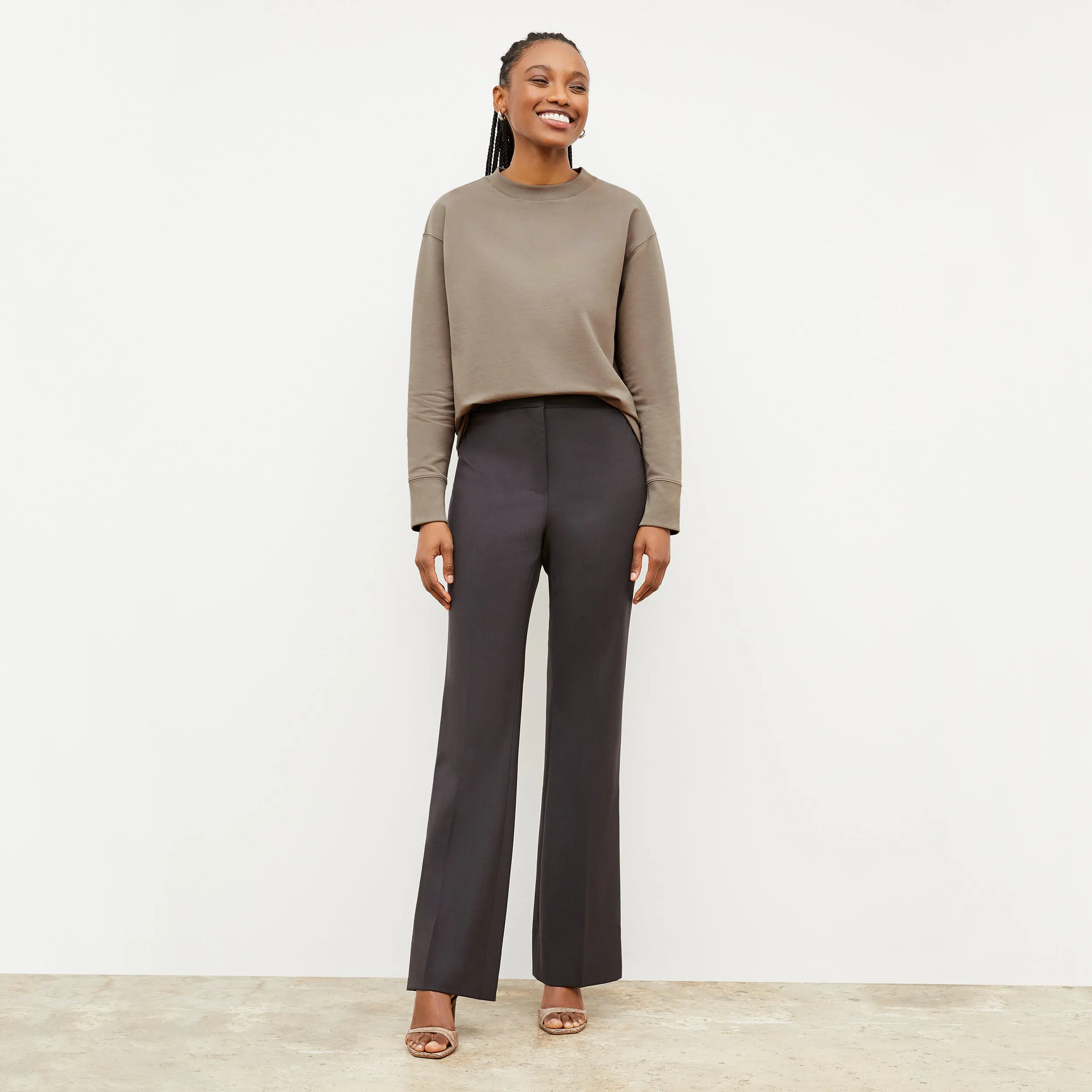 Horton Pant - Washable Wool Twill :: Haze