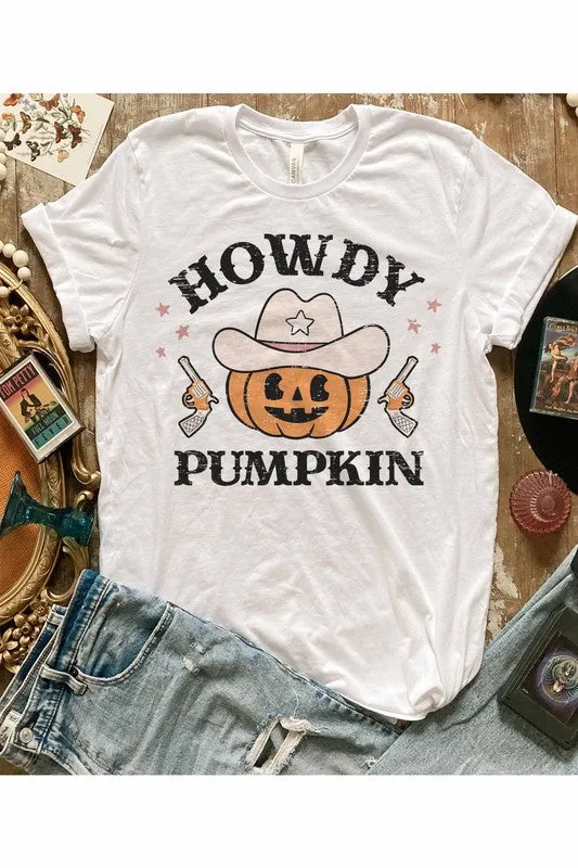 HOWDY PUMPKIN GRAPHIC TEE PLUS SIZE