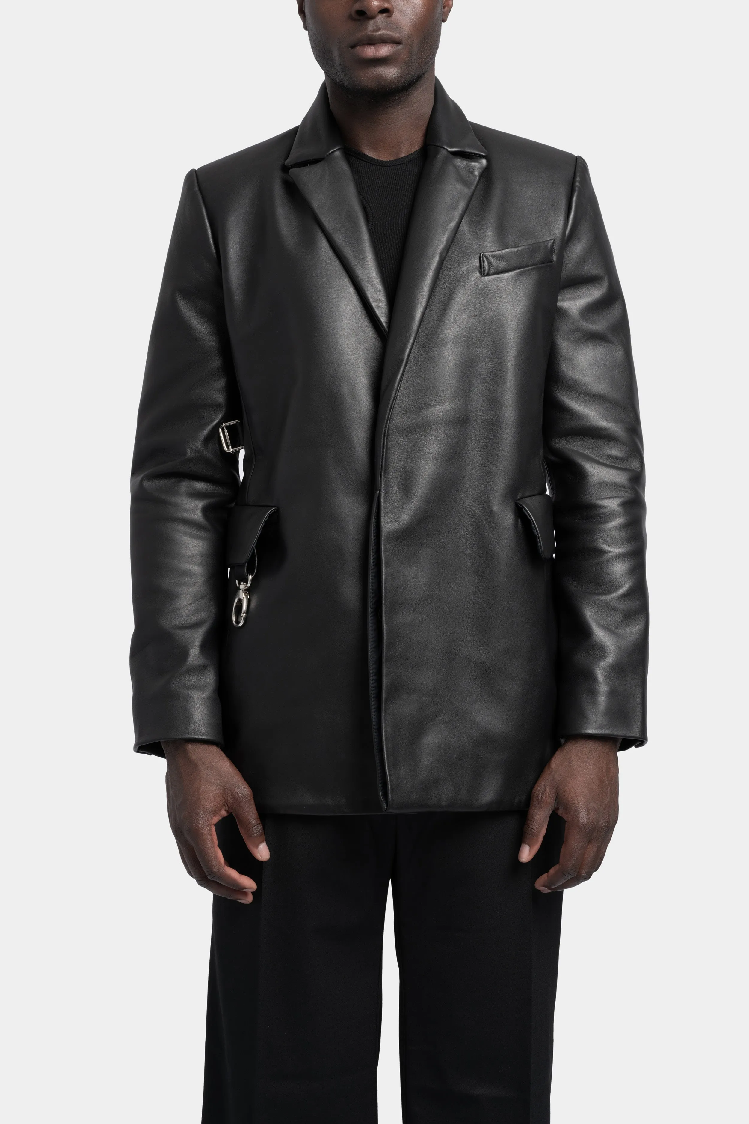 Instructor leather blazer