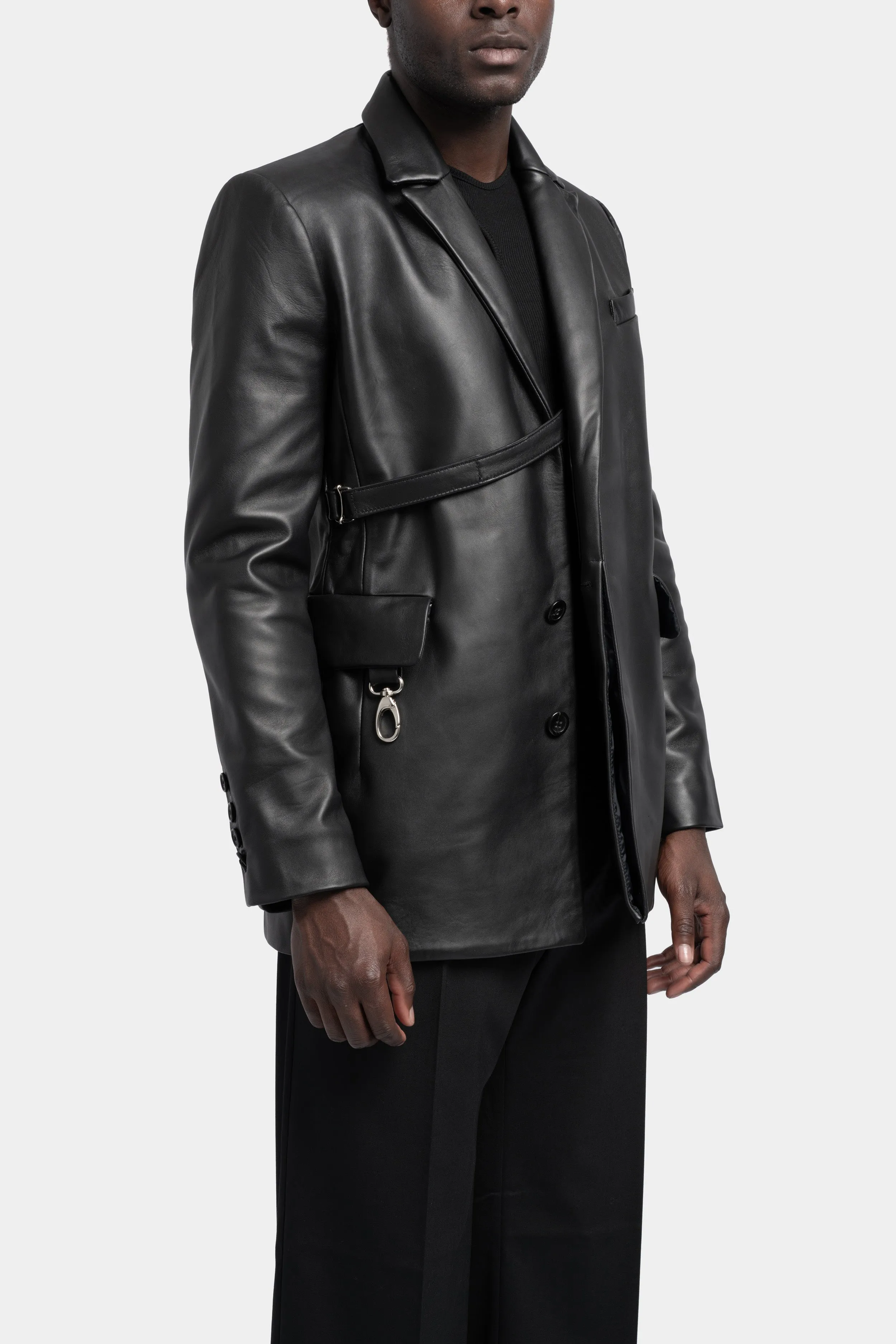 Instructor leather blazer