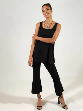 Luxe Ponte Pull On Cropped Pants - The Duane