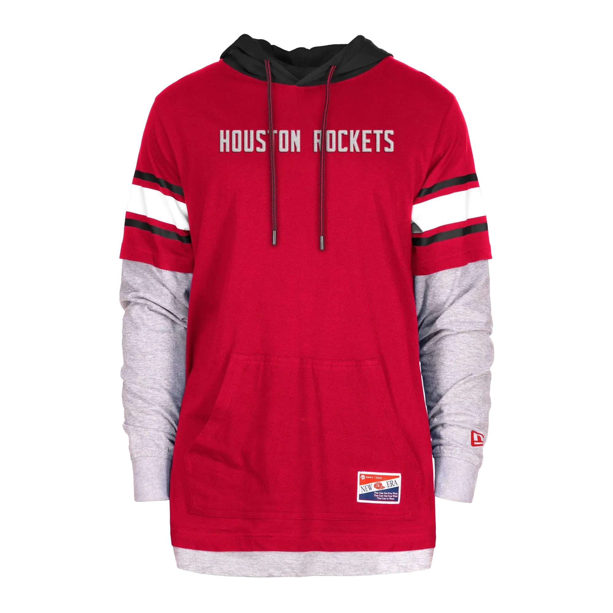 Men's Houston Rockets New Era Apparel Twofer Pullover Hoodie