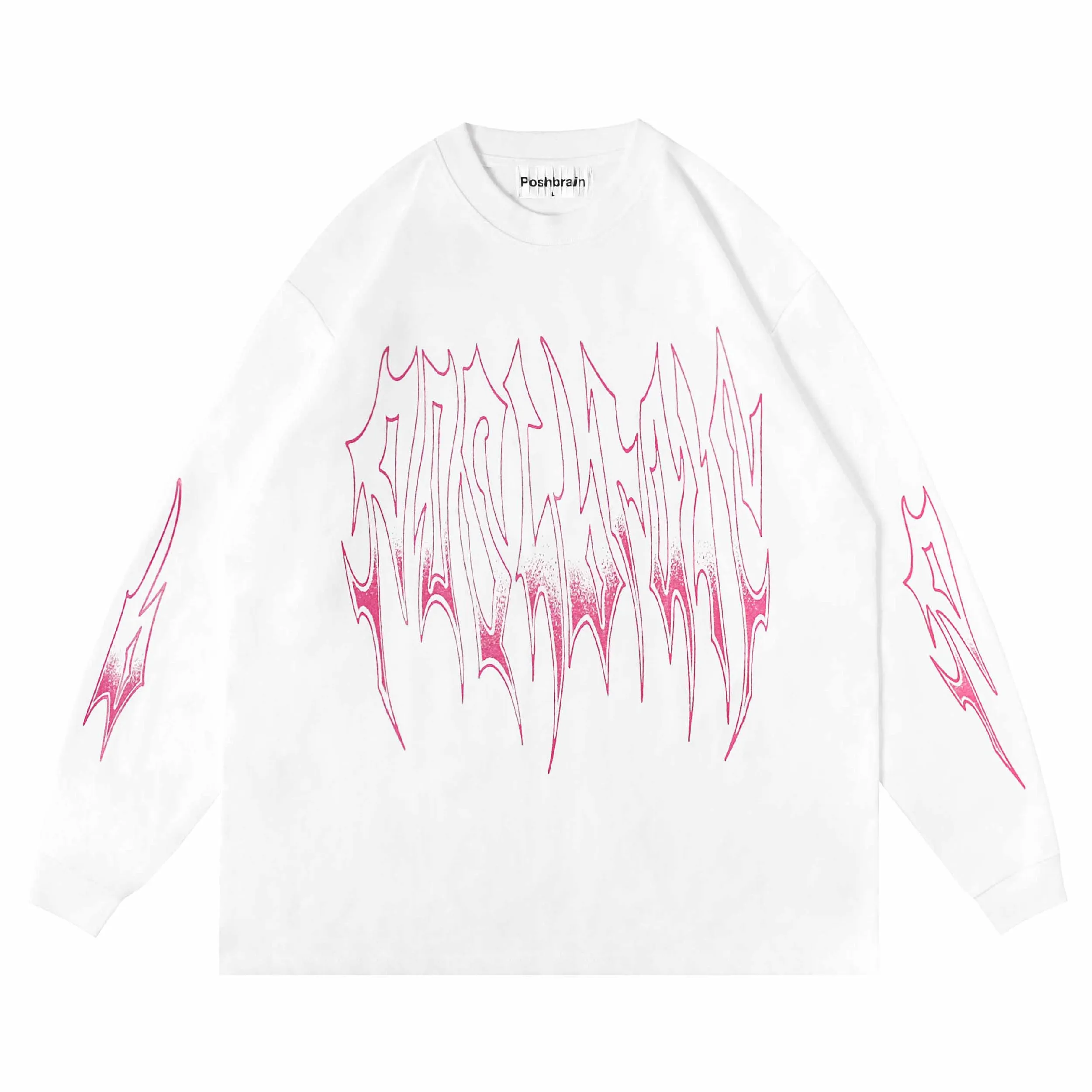 Ripped T-shirt LS - White